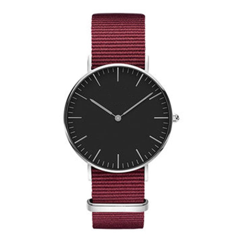 Steel strap watch double needle rose gold ultra-thin quartz men's watch view 5