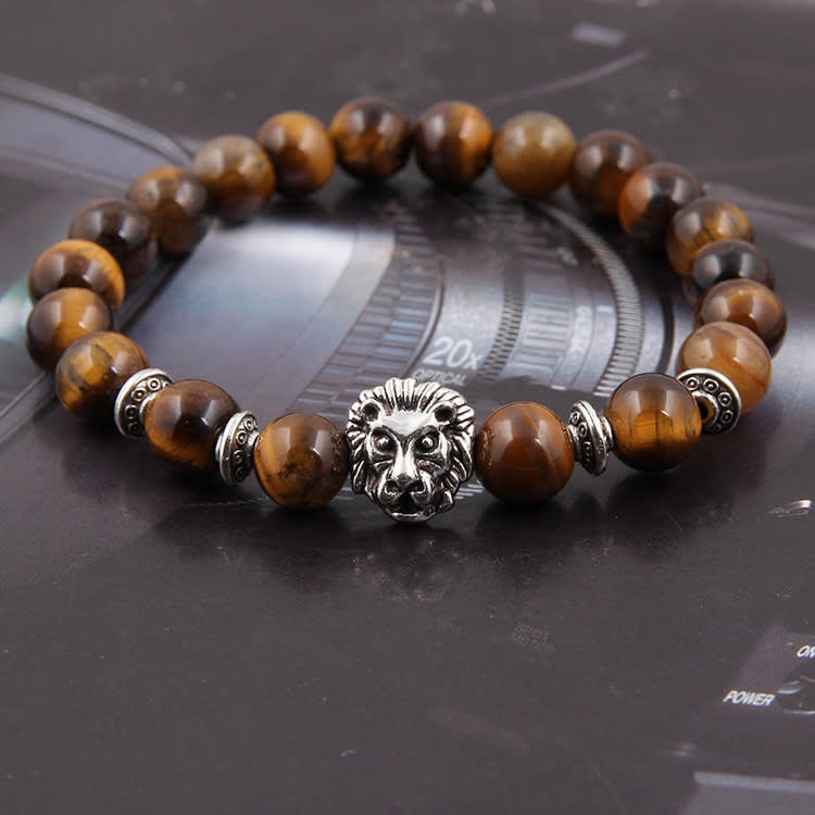 Natural Stone Owl Head Yoga Bracelet view 8