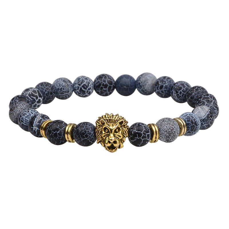 Natural Stone Owl Head Yoga Bracelet view 4
