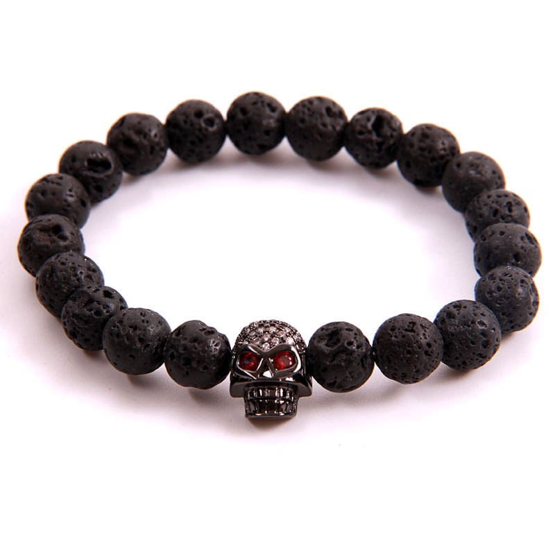 Natural Stone Owl Head Yoga Bracelet view 3