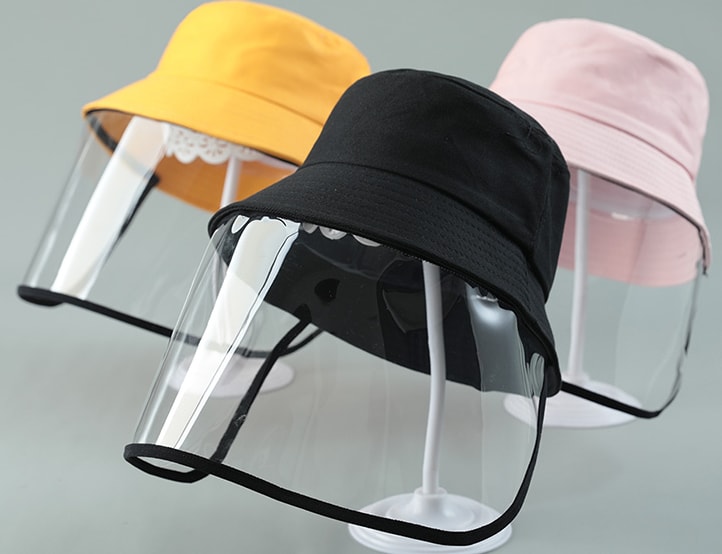 Child Protection Products Hot Buy Anti-spitting Protective Hat Dustproof Cover Kids Boys Girls Fisherman Hat view 12