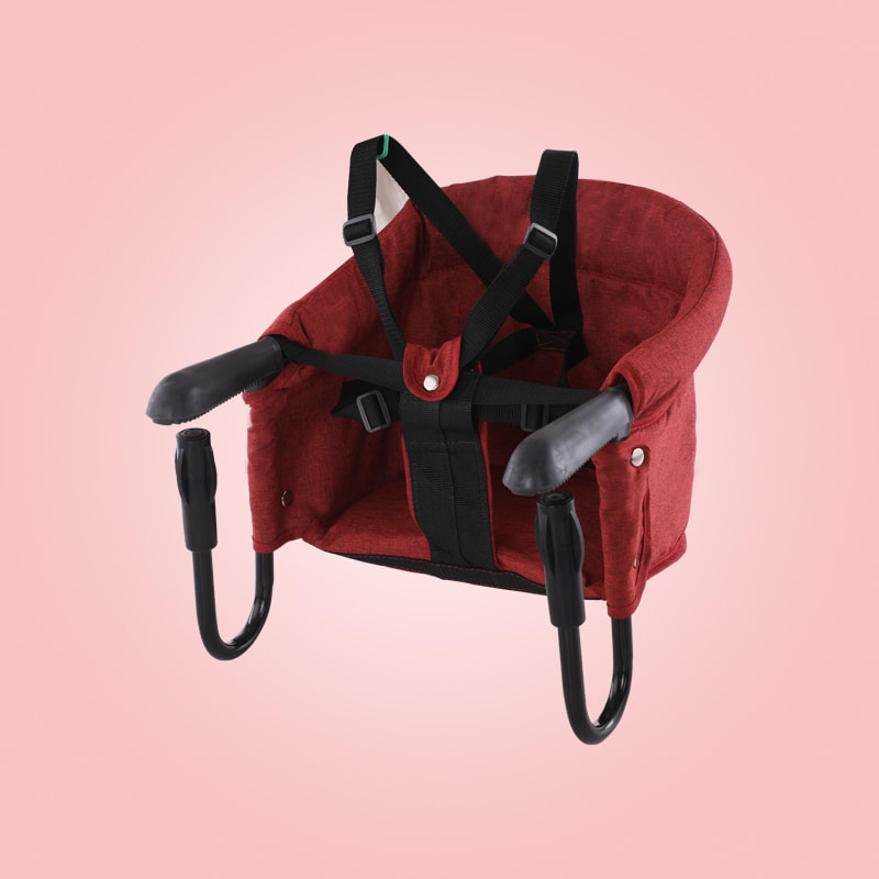 Portable Kids Baby High Chair Dining High Dinning Cover Seat Safety Belt Feeding Baby Care Accessory view 3