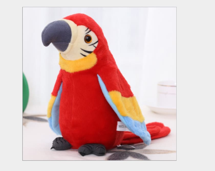 Electric Talking Parrot Plush Toy Cute Speaking Record Repeats view 7