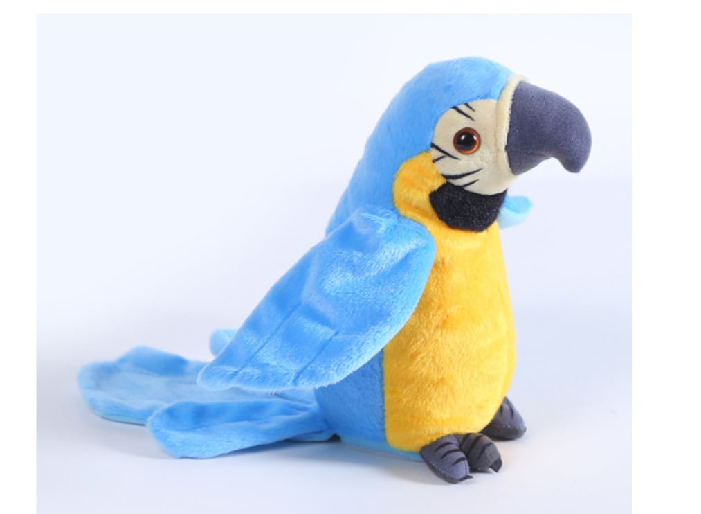 Electric Talking Parrot Plush Toy Cute Speaking Record Repeats view 4