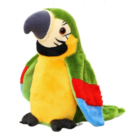 Electric Talking Parrot Plush Toy Cute Speaking Record Repeats view 5