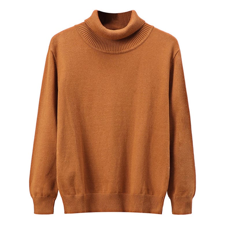 Autumn Winter Men's Warm Turtleneck Sweater High Quality Fashion Casual Comfortable Pullover Thick Sweater Male view 6