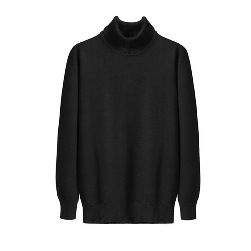 Autumn Winter Men's Warm Turtleneck Sweater High Quality Fashion Casual Comfortable Pullover Thick Sweater Male view 5