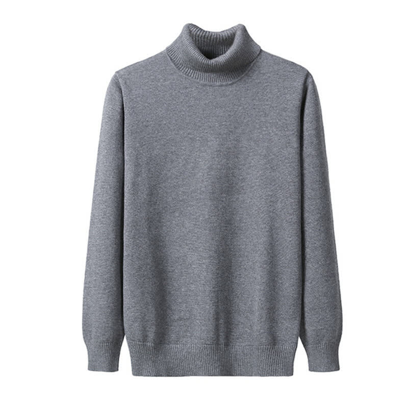 Autumn Winter Men's Warm Turtleneck Sweater High Quality Fashion Casual Comfortable Pullover Thick Sweater Male view 7