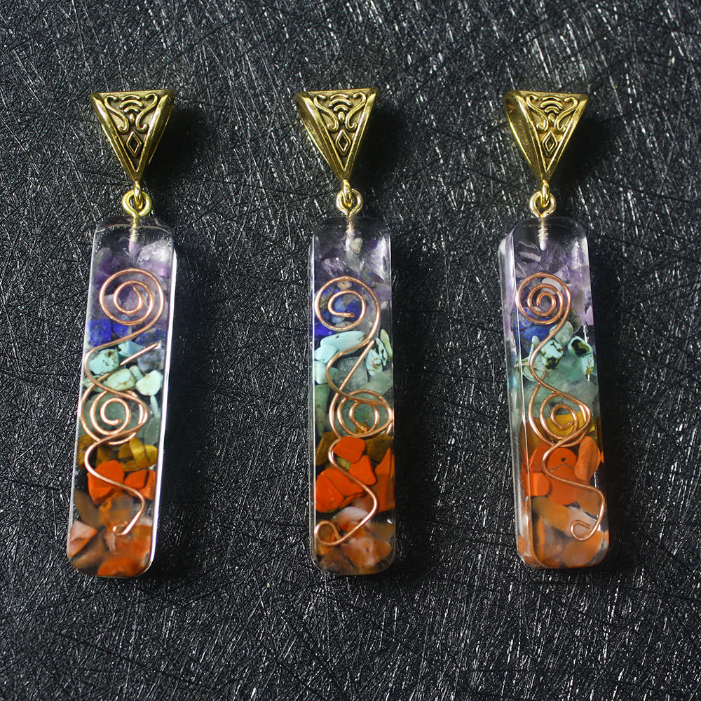 Gravel Seven Chakra Spirit Pendant view 8