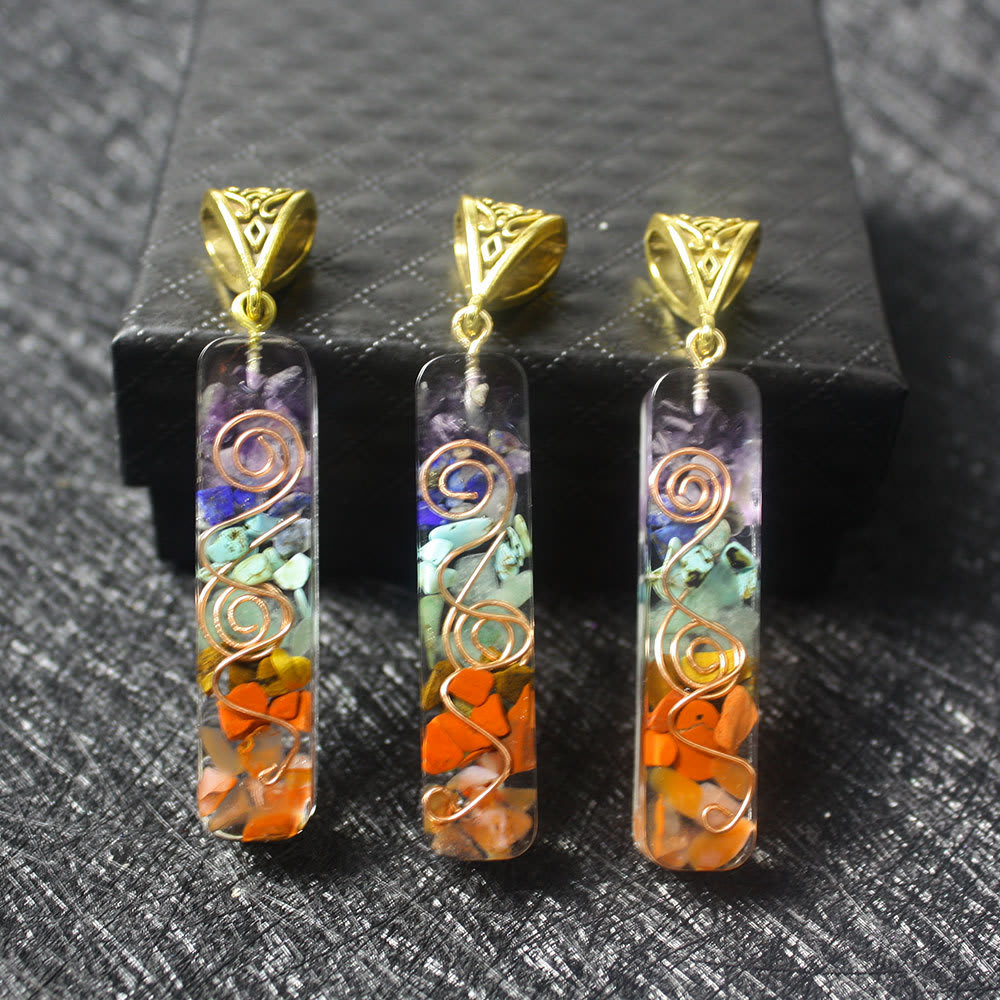 Gravel Seven Chakra Spirit Pendant view 10