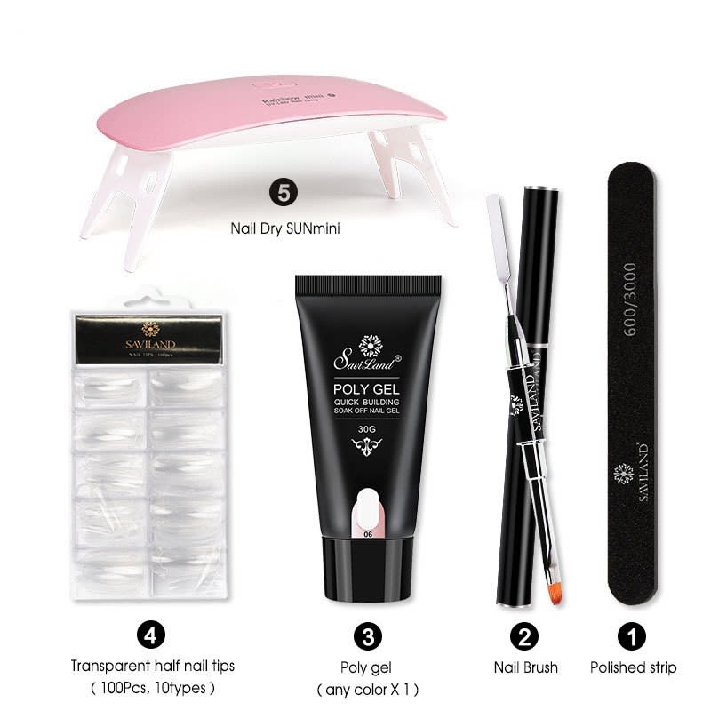 Quick Extension Gel Crystal Gel Nail Set view 1