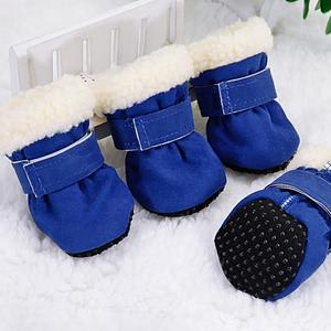 Waterproof Winter Dog Boots Socks Pet Dog Shoes Anti-slip Puppy Cat Rain Snow Booties Footwear For Small Dogs view 7