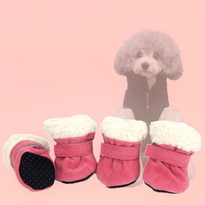 Waterproof Winter Dog Boots Socks Pet Dog Shoes Anti-slip Puppy Cat Rain Snow Booties Footwear For Small Dogs view 3