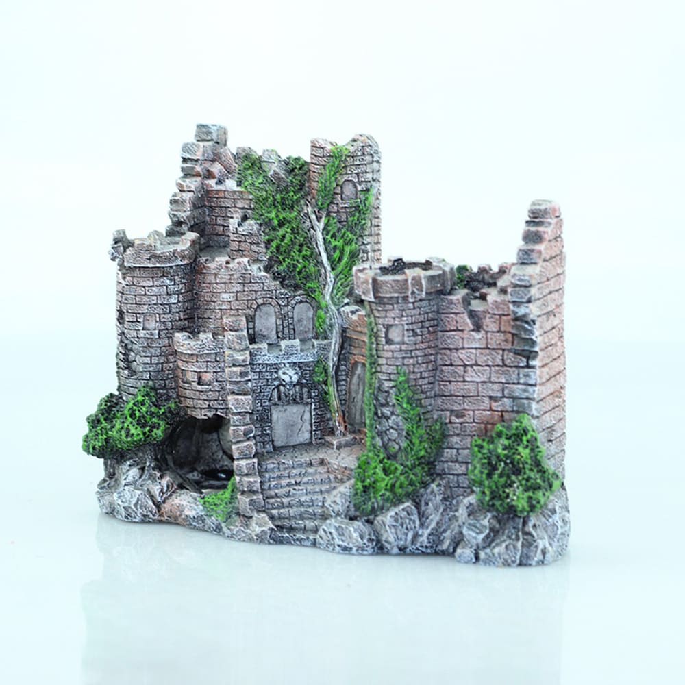 Fish tank resin castle decoration view 4