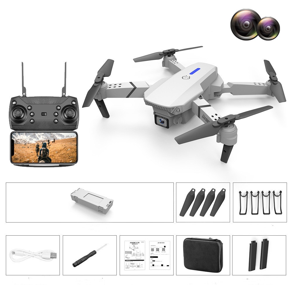 4K Pixel Dual Camera Airplane Toy view 3