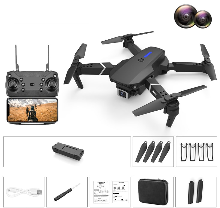 4K Pixel Dual Camera Airplane Toy view 16