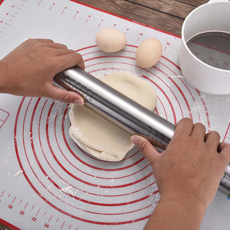 17-Inch Stainless Steel Adjustable Thickness Rolling Pin view 4