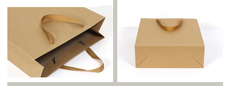 Kraft paper bag Tote bag Custom clothing store bags view 2