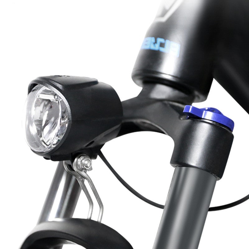 Front spotlight for electric bicycle head view 1