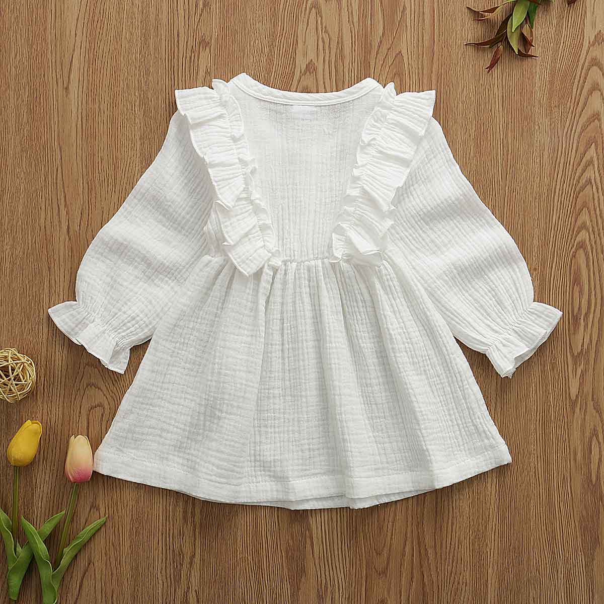 Girls cotton dress view 9