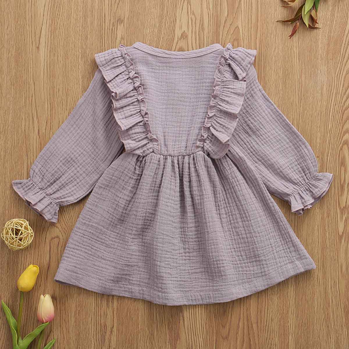 Girls cotton dress view 5