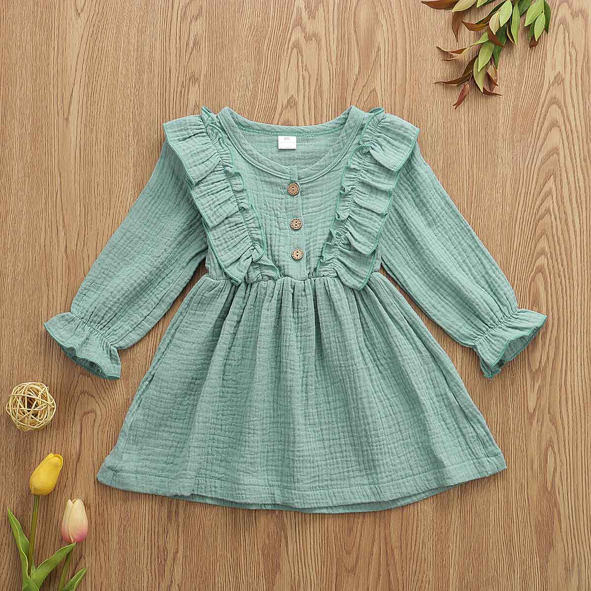 Girls cotton dress view 6