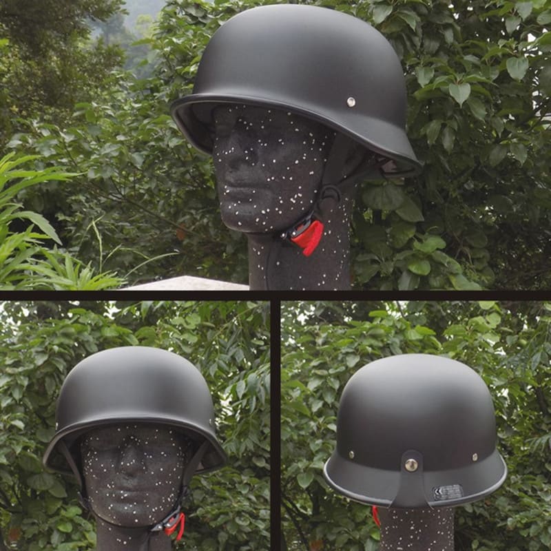Steel helmet motorcycle helmet view 4