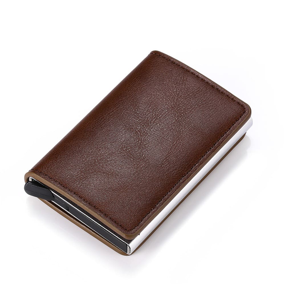 Anti-magnetic automatic eject single aluminum alloy card holder view 10