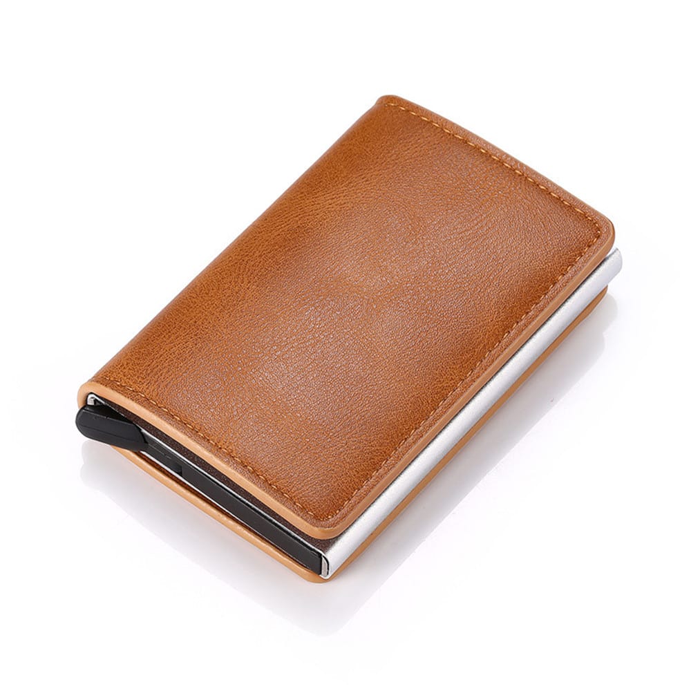 Anti-magnetic automatic eject single aluminum alloy card holder view 6