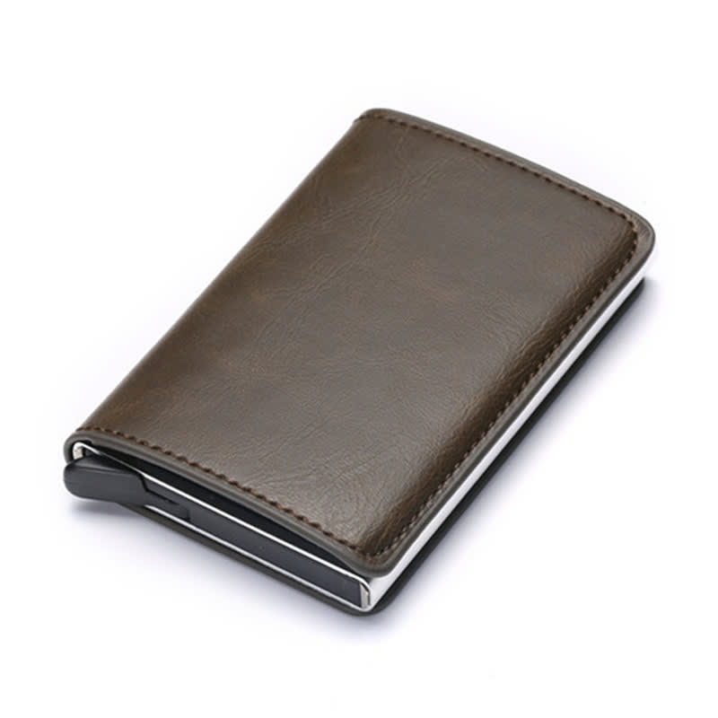 Anti-magnetic automatic eject single aluminum alloy card holder view 15