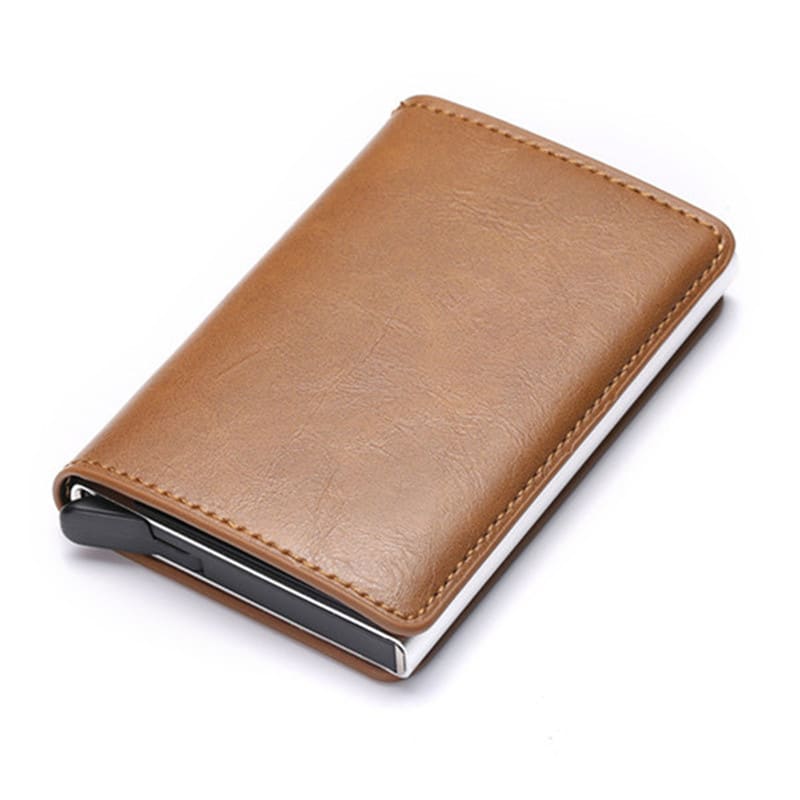 Anti-magnetic automatic eject single aluminum alloy card holder view 14