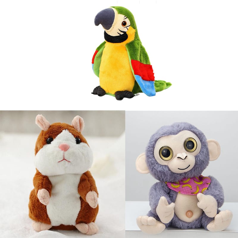 Electric Talking Parrot Plush Toy Cute Speaking Record Repeats view 8