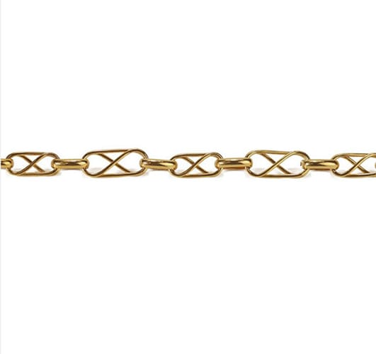 Women's thick chain bracelet view 5