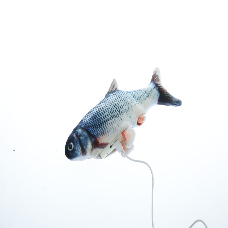 Electric Funny Cat Simulation Fish Beating Usb Jumping Cat Toy view 16