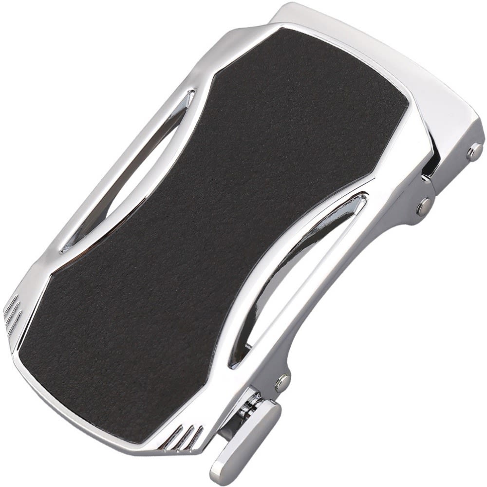 Men's belt leather automatic buckle leather belt view 4