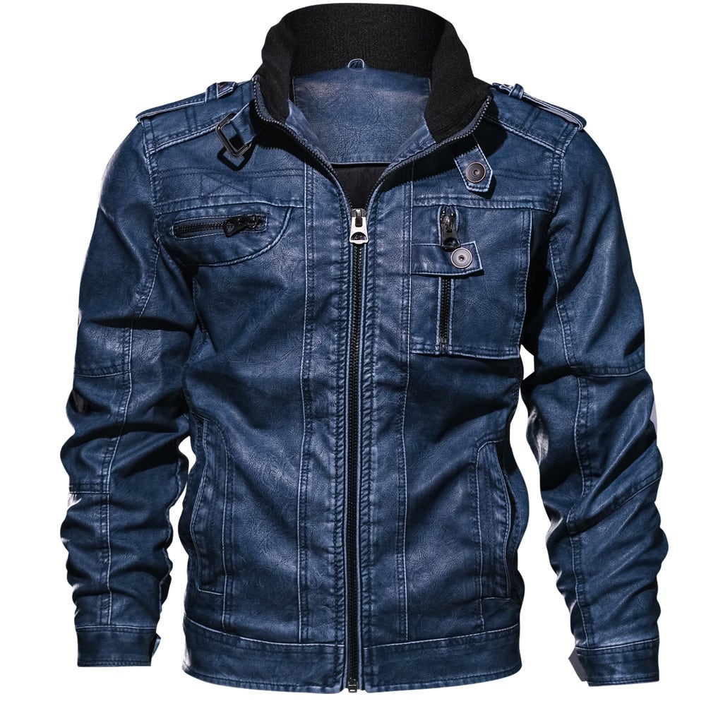 Stand-up collar jacket 3D motorcycle suit view 3
