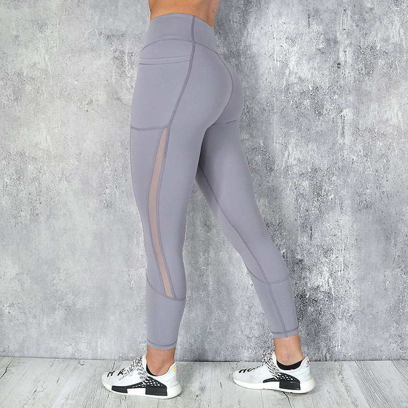 Women High Waist Pocket Leggings Solid Color view 2