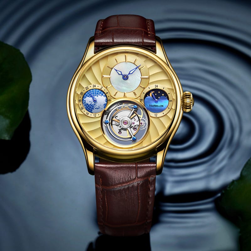 Hollow automatic men's business mechanical watch view 2