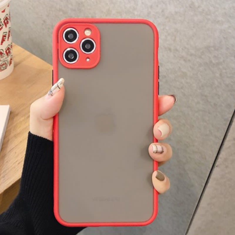 Frosted Color Contrast Mobile Phone Case To Prevent Falling view 6