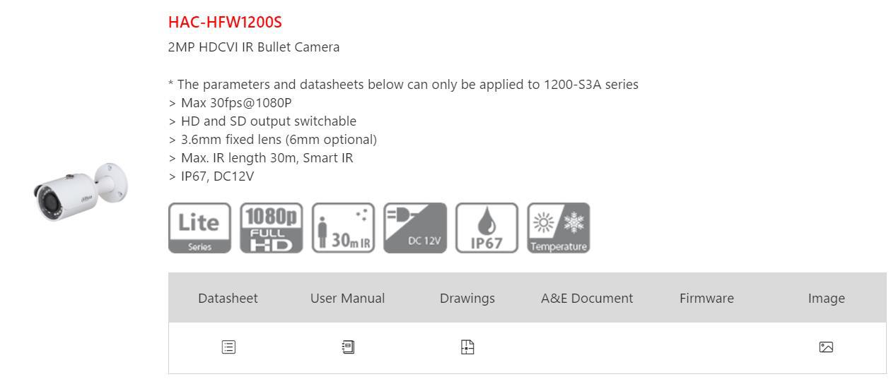 1200SP Dahua 2 million camera view 4