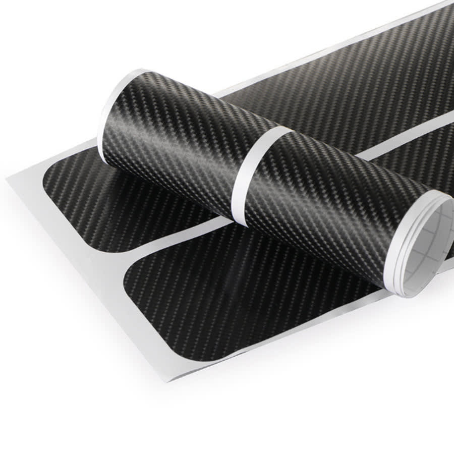 Carbon Fiber Grain General Bumper Door Sill Strip view 5