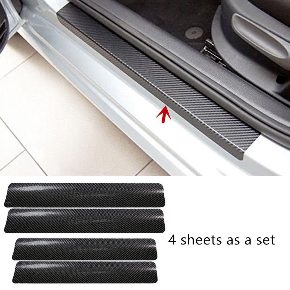 Carbon Fiber Grain General Bumper Door Sill Strip view 6