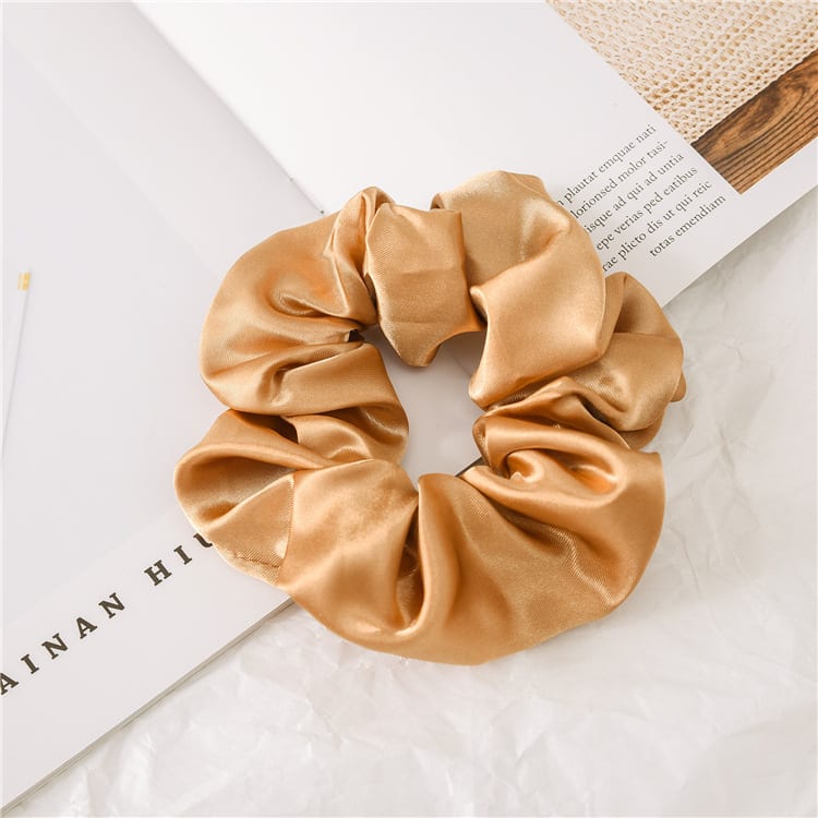 Satin Cloth Large Intestine Circle Hair Tie Set Solid Color view 7
