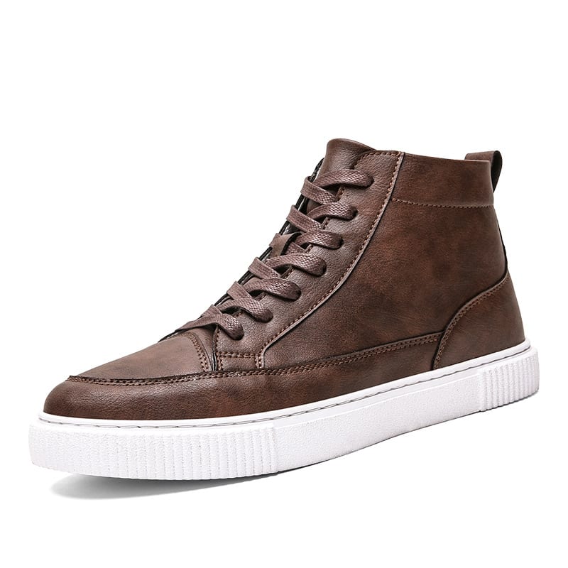 High-top Sneakers Korean Casual Leather Shoes view 7