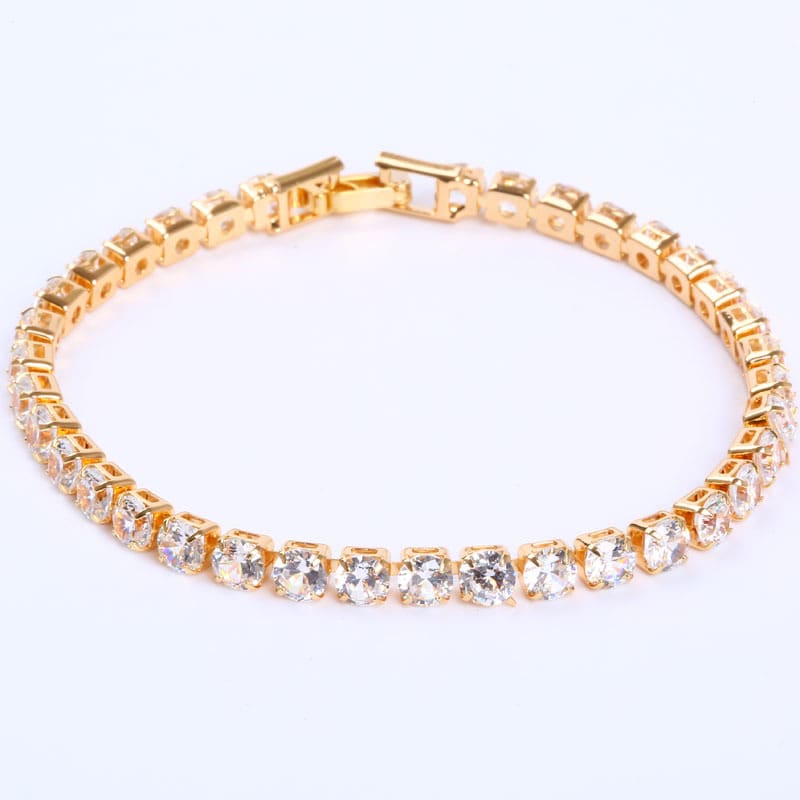 Cubic Zirconia Tennis Bracelets Iced Out Chain Crystal Bracelet Women Men Gold Bracelet Jewelry view 17
