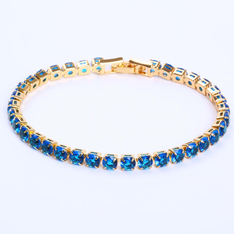 Cubic Zirconia Tennis Bracelets Iced Out Chain Crystal Bracelet Women Men Gold Bracelet Jewelry view 11