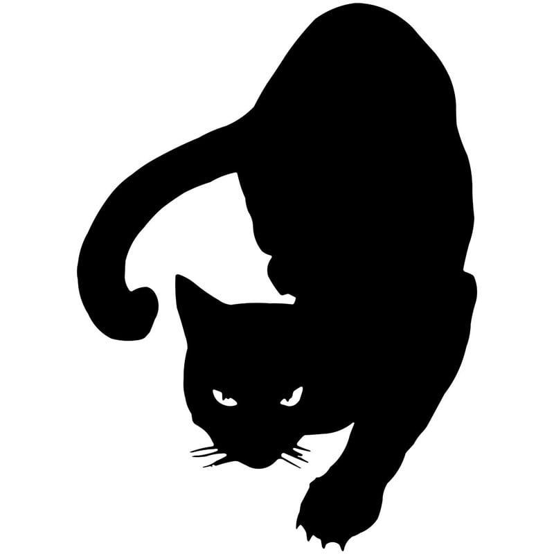 Simple Pet Cat Car Personality Reflective Sticker view 3