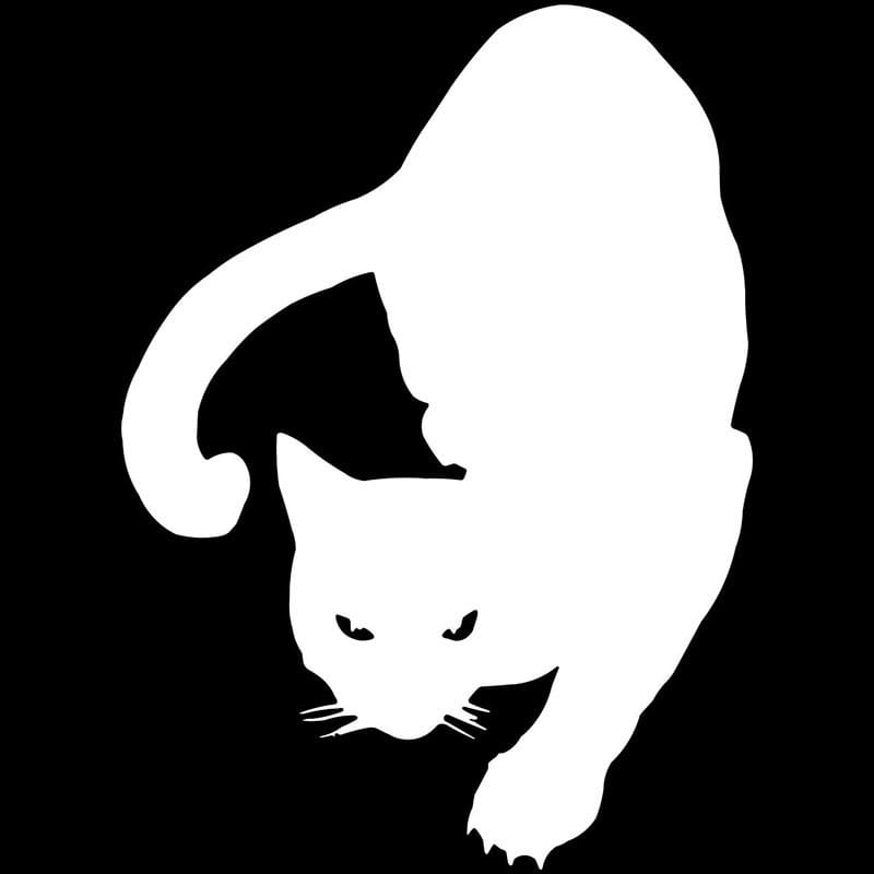 Simple Pet Cat Car Personality Reflective Sticker view 4