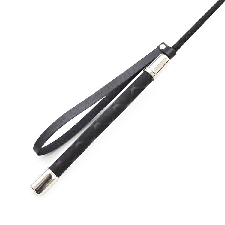 Horse Riding PU Leather Riding Whip Fun Supplies Straight Whip Pointer Slave view 4
