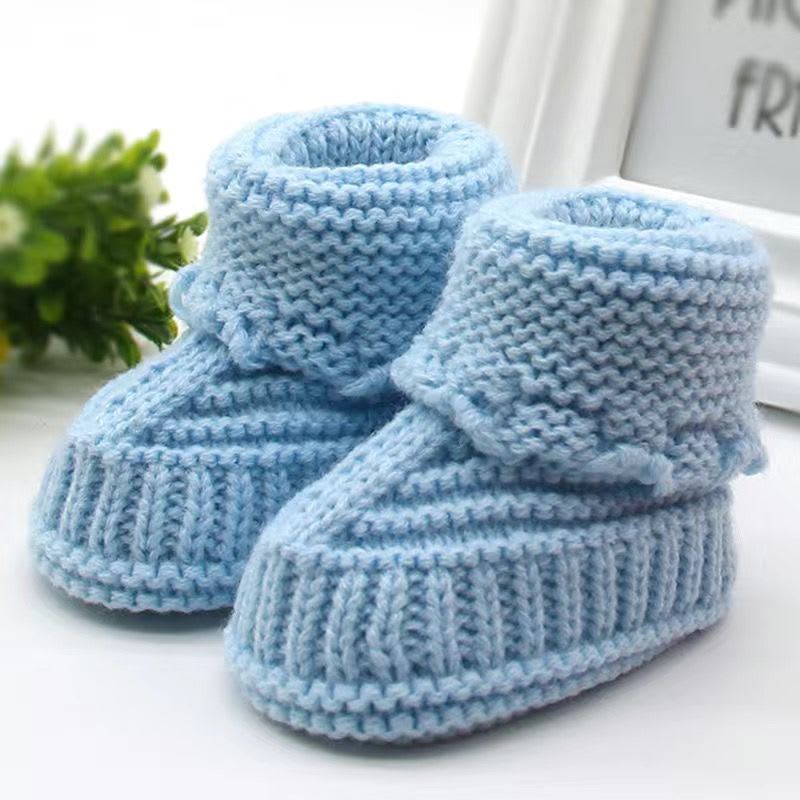 Male and female Babies Handmade Knitted Wool Soft Bottom Babies view 1